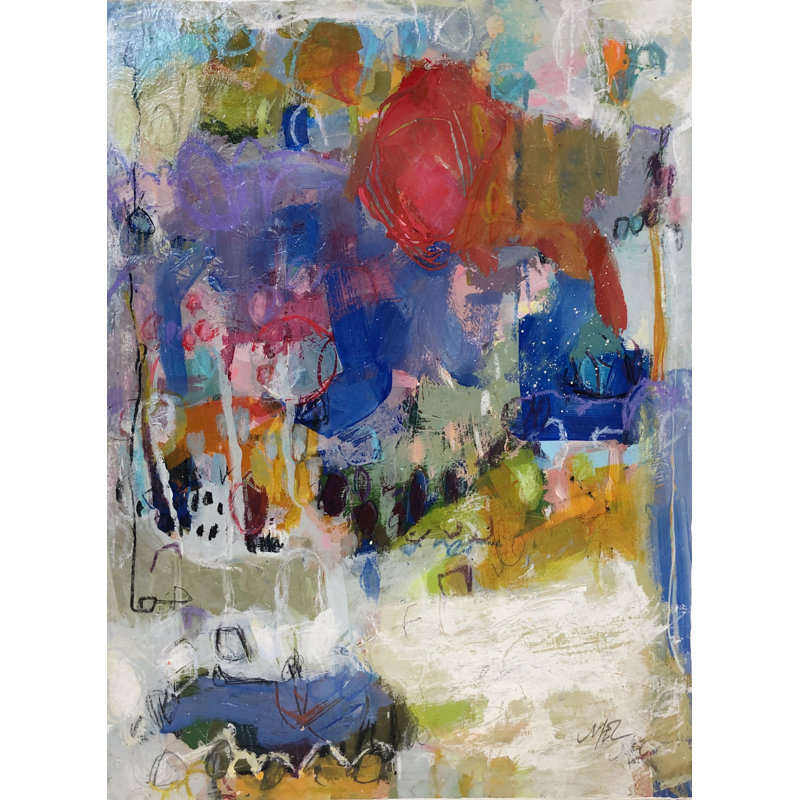 Delightful Print by Elizabeth Chapman, 21.25" H x 17.25" W x 0.875" D