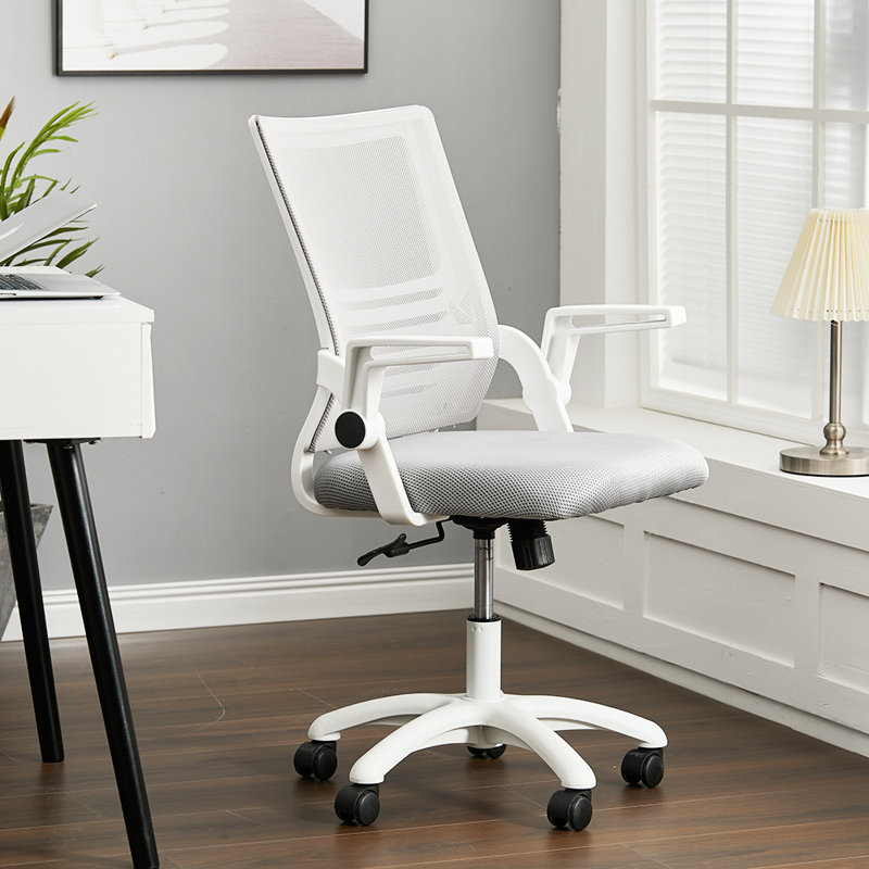 Raghi Mesh Desk Chair, White, Grey