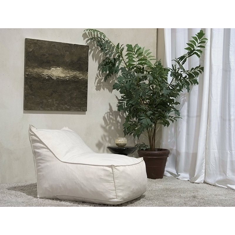 3 pi Fauteuil à billes en tissu résistant à l'eau