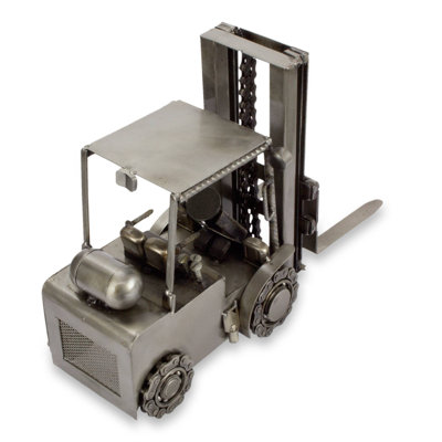 Rustic Forklift Auto Parts Sculpture