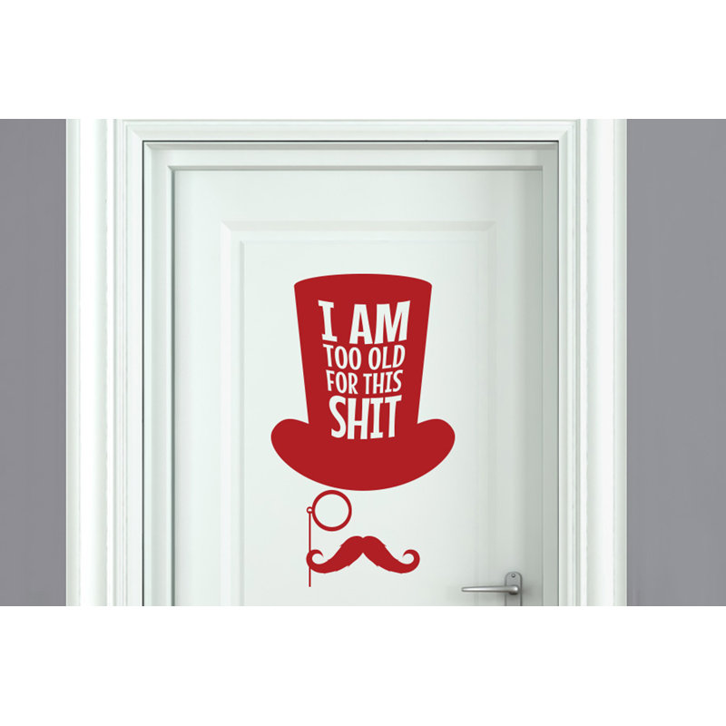 Wall Decal, Dark Red