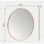 Miroir mural rond en métal Adelina-696271324