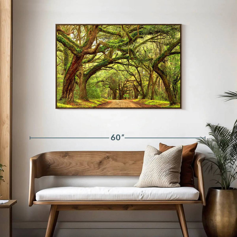 Charleston Oak Forest, Cadre flottant noyer, 43 po x 29 po