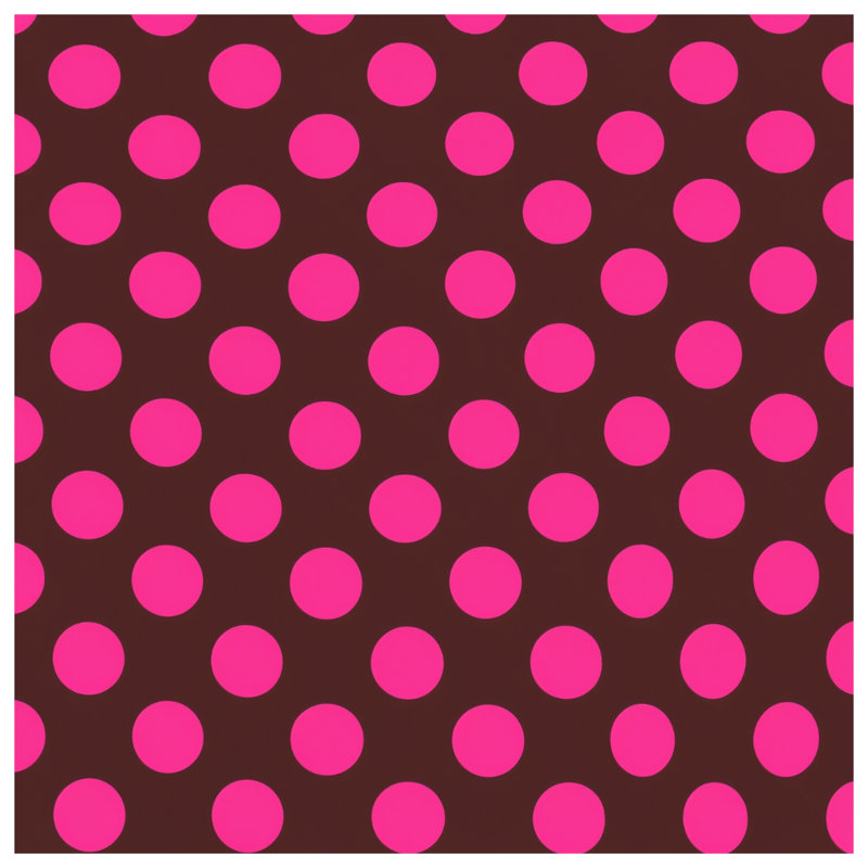 Coussins décoratifs à pois brun et rose, 26 x 26 inches