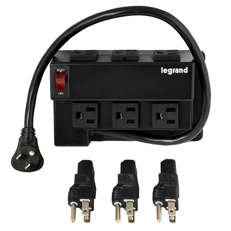 Module de barrettes d'alimentation Legrand On-q, demi-largeur