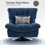 Fauteuil d'appoint rembourré en chenille Antionett-1795272569