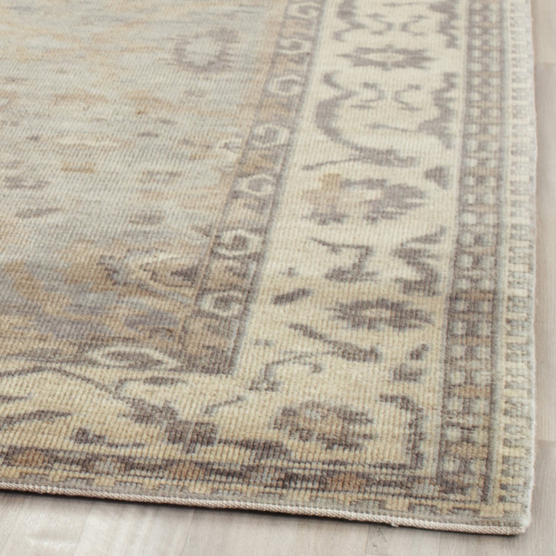 Tapis oriental en laine noué à la main Ajaysia, Rectangle 8 pi x 10 pi