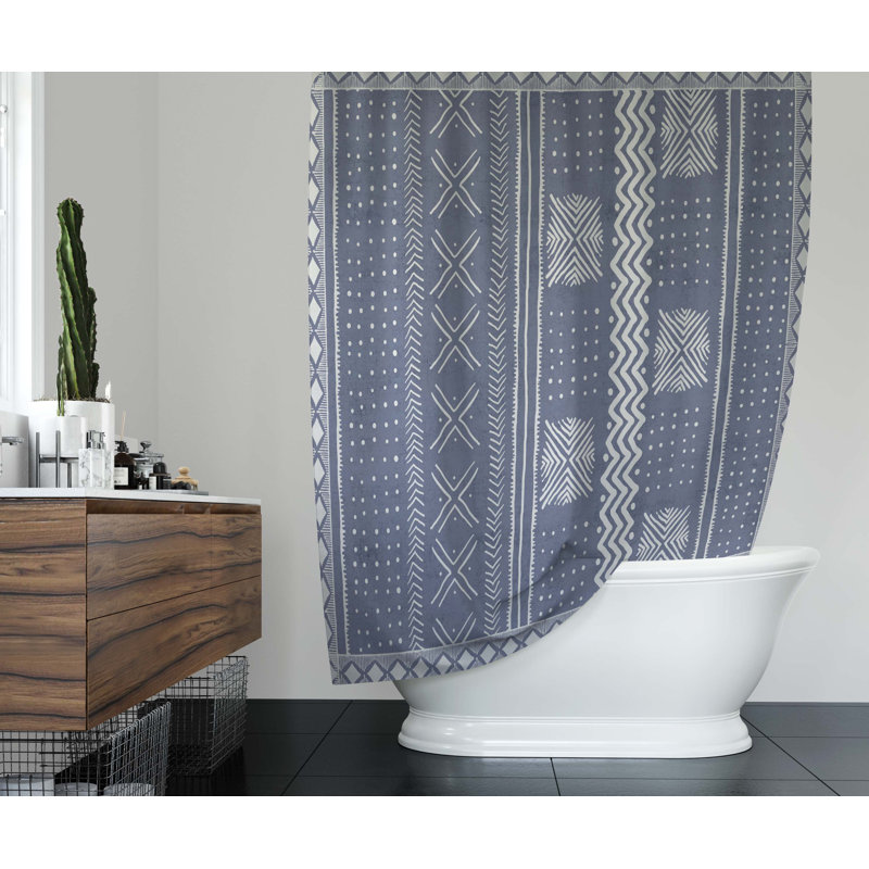 Mckim Abstract Shower Curtain, 90" H x 70" W