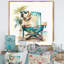 «Dog on Chair at the Beach II», reproduction sur toile-86808421-110954823