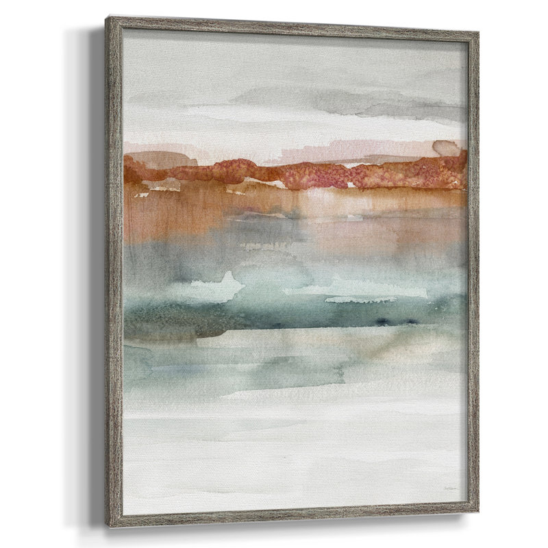 Cinnabar Sundown Framed Print - Solid Wood, 11" H x 9" W