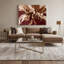 «Lyrical Abstraction 8», art mural sur toile brune-695590376