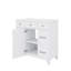 Meuble-lavabo de 36 po avec lavabo en céramique robuste, portes à fermeture en douceur, tablettes flexibles et tiroirs spacieux-1325227105