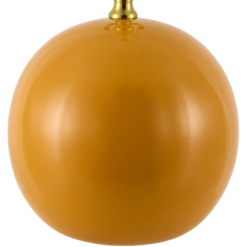Lampe de table sphérique Havrilka, Orange