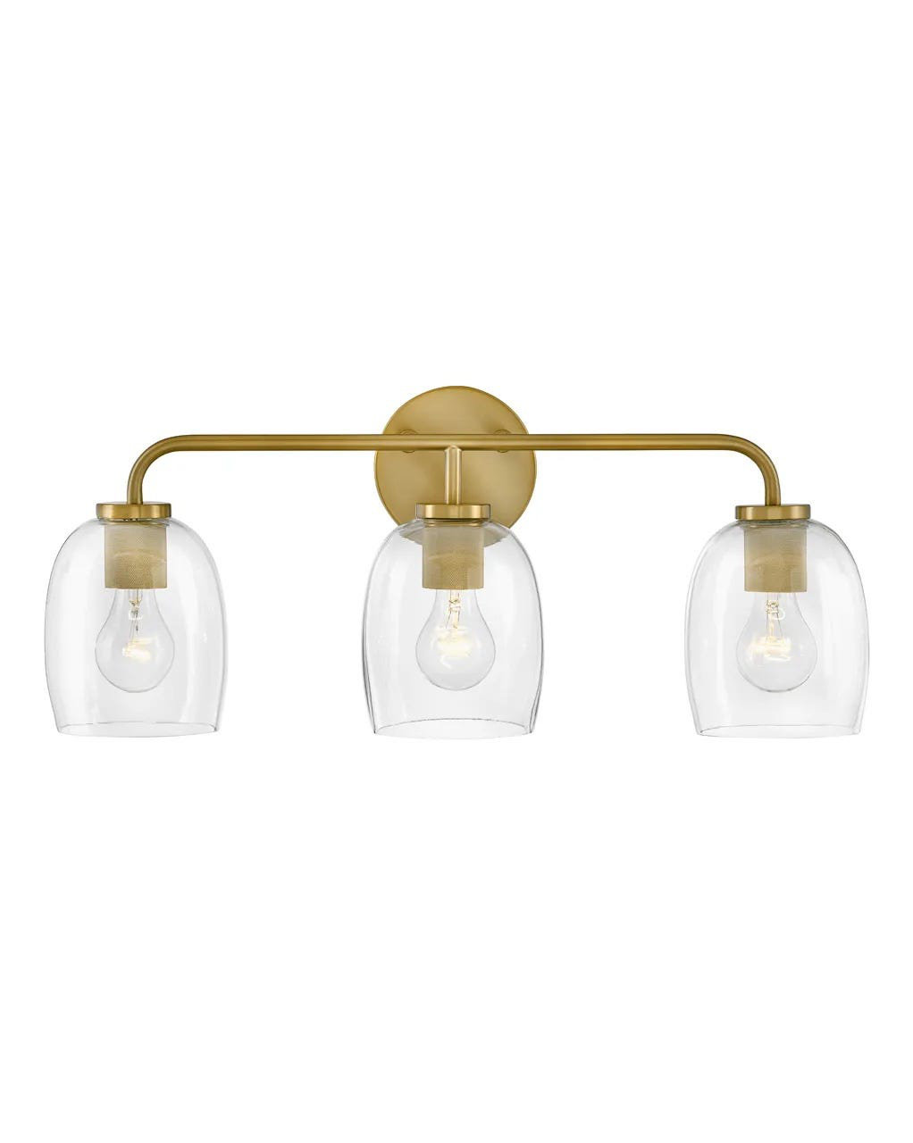 Attamore 3 Light Dimmable Vanity Light, Gold