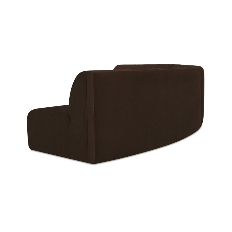 Naomi Modular Sectional, 28.3" H x 242.1" W x 39" D, Brown Polyester
