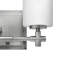 Luminaire pour salle de bain 2 lumières Laurel avec abat-jour cylindrique opale gravé-460964616