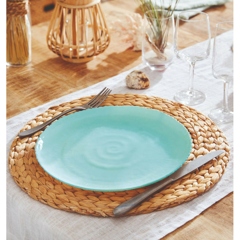 House Of Hampton Hammonds Serving Bowl, Turquoise