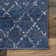Mahita Moroccan Power Loom Performance Blue Rug