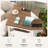 17.7"W Farmhouse End Table with Built-In Outlets and 2 Drawers Nightstand Bedroom-1945402931-1945402928