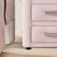 Table de chevet 3 tiroirs en velours-1678336554