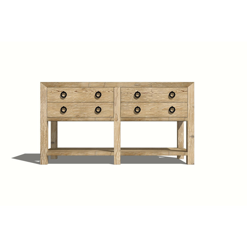 18 in. Solid Wood Console Table