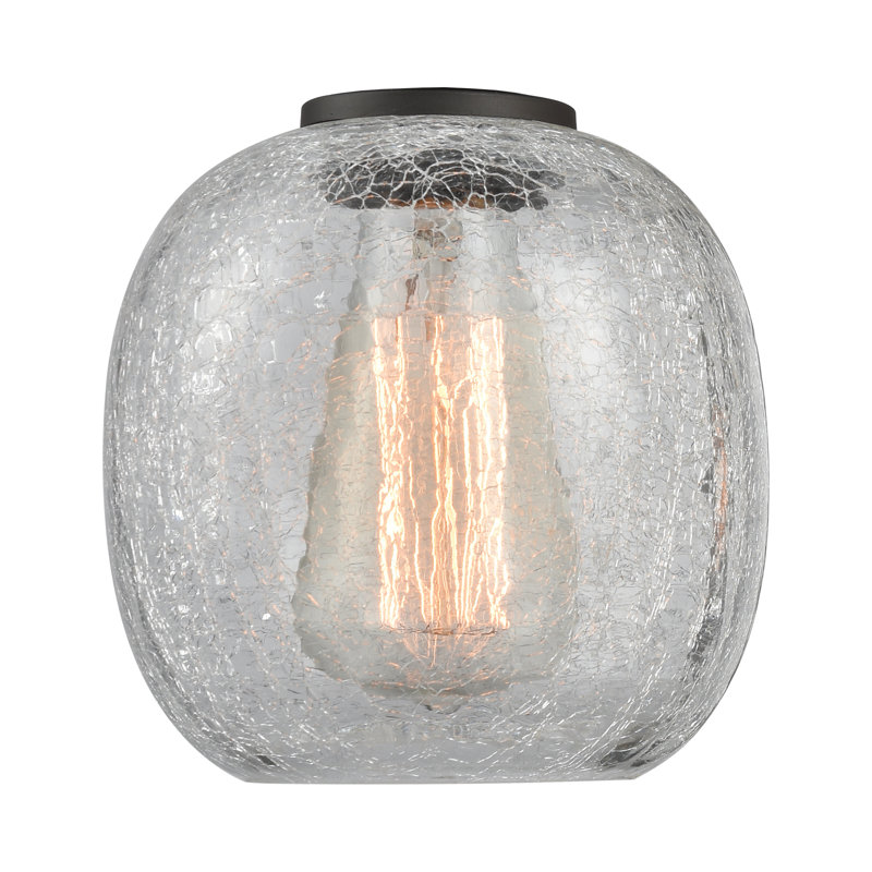 Carlucci 5.75'' H x 12'' W Glass Round Pendant Shade