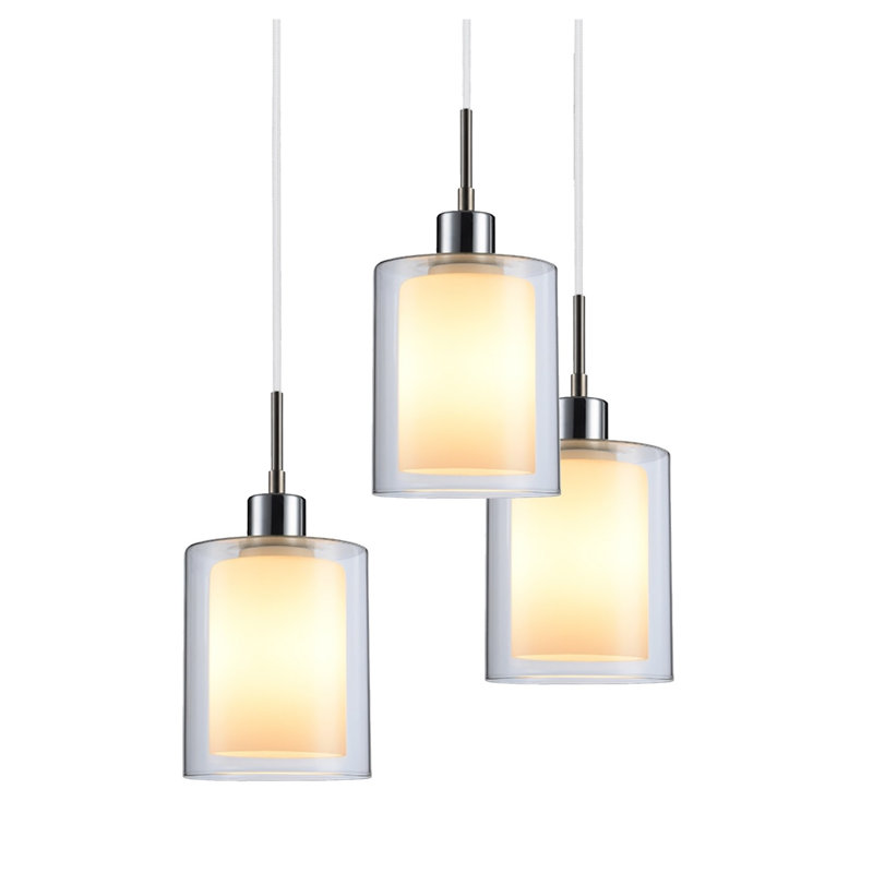 Pittsfield 5 - Light Tiered Chandelier, White, Bronze