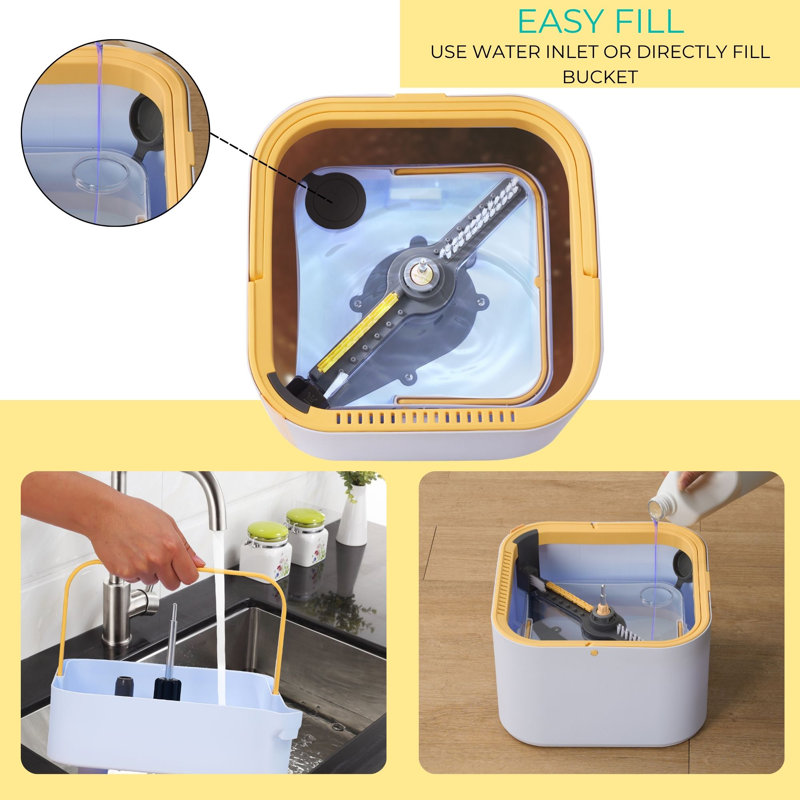 True & Tidy Trueclean Duo Bucket & Spin Mop System