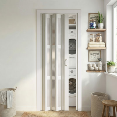 Paneled Acrylic and PVC/Vinyl Accordion Door