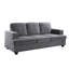 Canapé confortable confortable en velours 3 places avec assise profonde, mousse haute densité et coussins de dossier amovibles pour une détente ultime-2066413685
