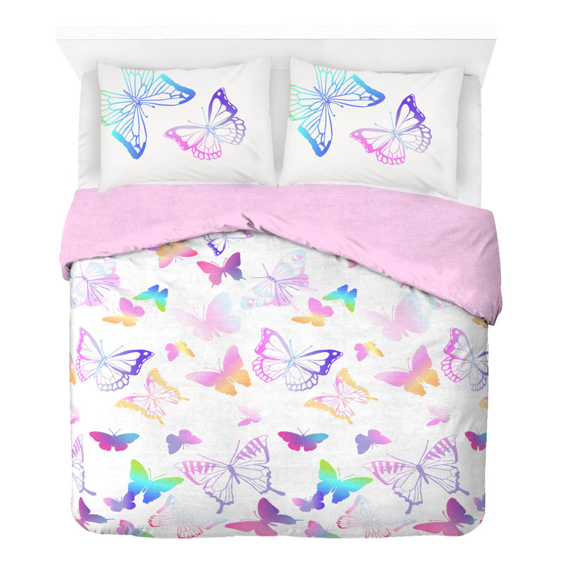 Ensemble de housse de couette et housse de couette 100% coton biologique, Lit simple