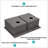 Double Bowl (50/50) Drop In Sink - 33"X22"X10" Stainless Steel Kitchen Sink 16 Gauge With Two 10" Deep Basin