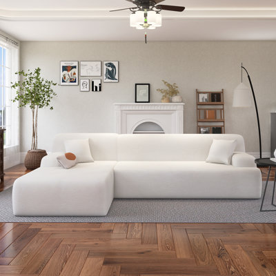 Grand canapé modulaire moderne en L