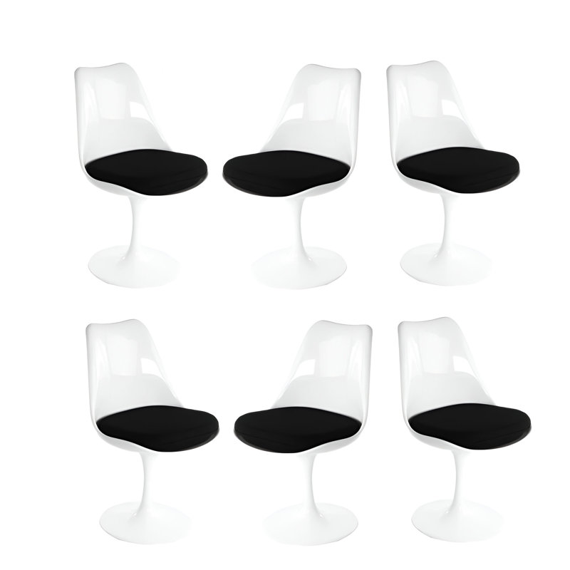 Tina 17.5'' H Fabric Upholstered Side Chair, Black