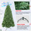 Arbre de Noël 6 pi avec fil mémoire, 760 branches articulées, installation facile pour un décor festif intérieur des Fêtes