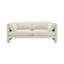 Canapé deux places de 194 cm de large, lin beige
