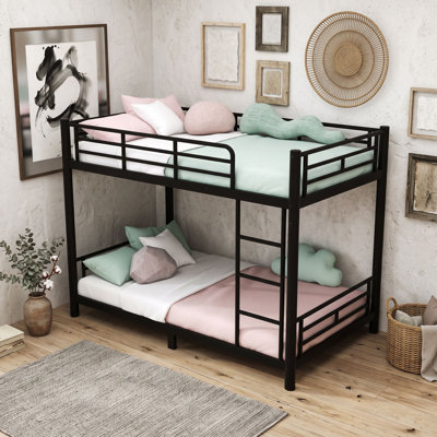Metal Bunk Bed with Slat