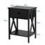 NS Bedside Table Storage Bedroom Nightstand Wooden Side Table w/ Drawer-1251405473