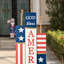 Lighted Wooden Patriotic Firecracker Porch Decor