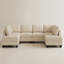 Canapé modulaire en U en similicuir-856054605