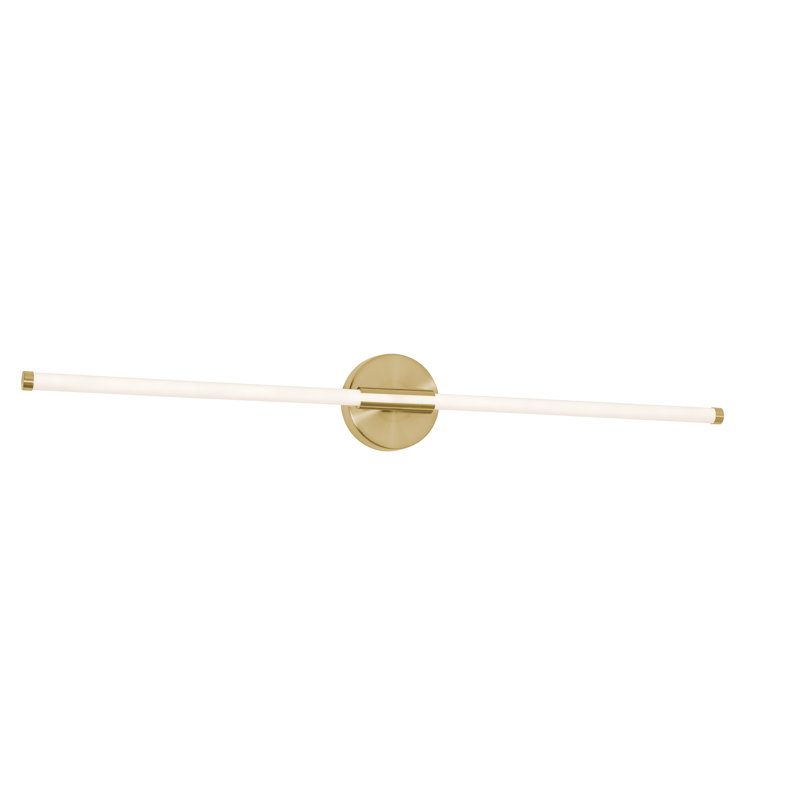 Adalat Dimmable LED Bath Bar, Satin Brass