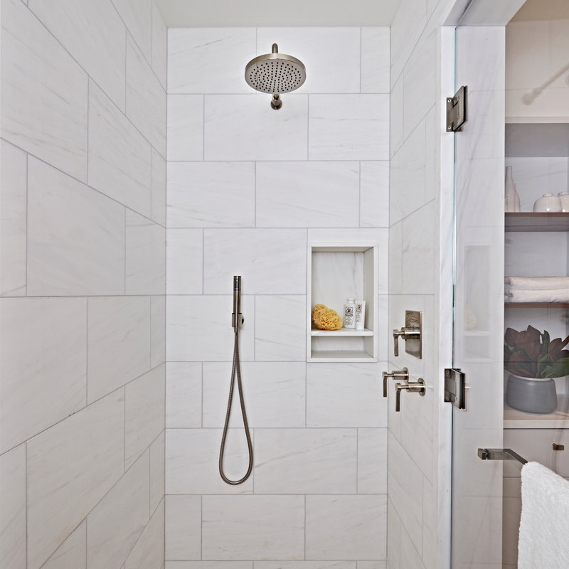 Ceiling Mounted Round 8" Shower Rose, Polished Chrome