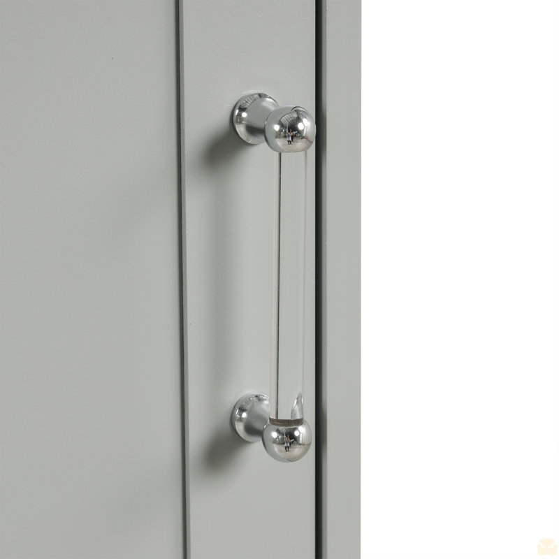 Grande armoire de rangement pour salle de bain, armoire de rangement autoportante avec deux tiroirs de taille différente et tablette réglable
