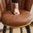 Counter Height Bar Stools Set Of 2, 26" H Seat Height, 360° Swivel Upholstered Barstools With Backs And Metal Legs-87584254