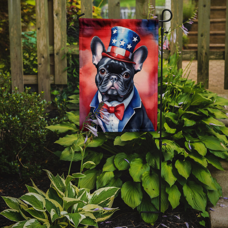 Drapeau patriotique du jardin américain, Bouledogue français noir