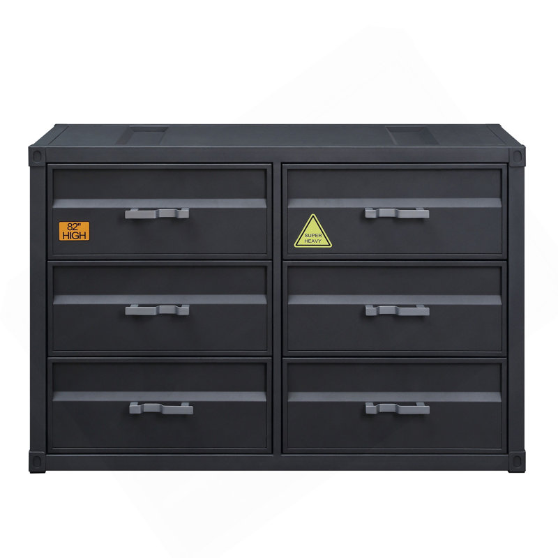 Cargo Gunmetal Finish Dresser