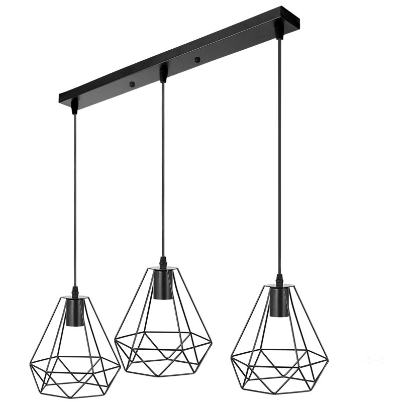 Sease 3 - Light Black Kitchen Island Pendant