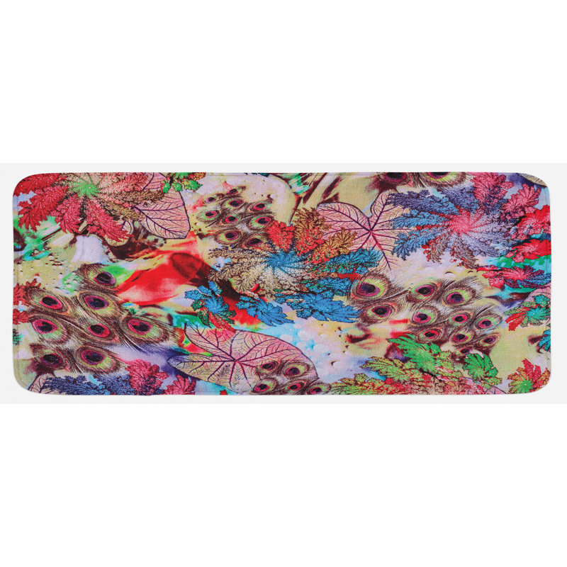 Tapis de cuisine peacock