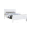 Lit lit en bois massif blanc 1pc lit lit traîneau meubles de chambre à coucher-114230620