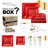 Red Square Disposable Plastic Tableware Set - 60 Settings